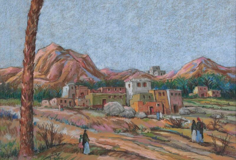 A Village by Mohamed Sabry. Courtesy of Barjeel Art Foundation