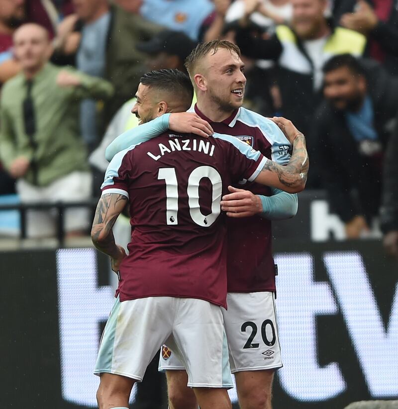 Manuel Lanzini – 6 Managing to get a couple of challenges in, Lanzini was notably quieter than his teammates in sparking West Ham’s attacks. EPA