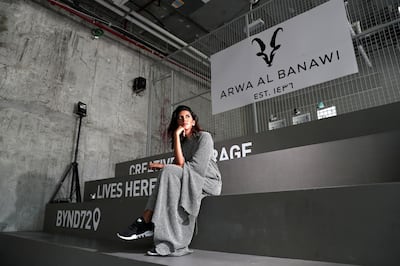 Dubai, United Arab Emirates - September 13th, 2017:  Arwa Al Banawi a Dubai-based Saudi designer and her fashion collaboration with Adidas. Wednesday, September 13th, 2017, Building 6, Dubai Design District, Dubai. Chris Whiteoak / The National