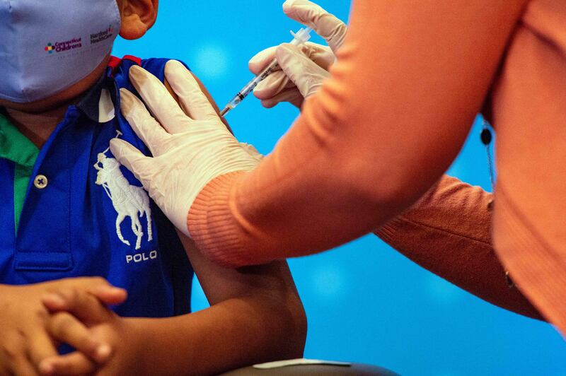 A total of 55 per cent of children surveyed by Engineering UK said jobs related to vaccines were a recognisable Stem career. AFP