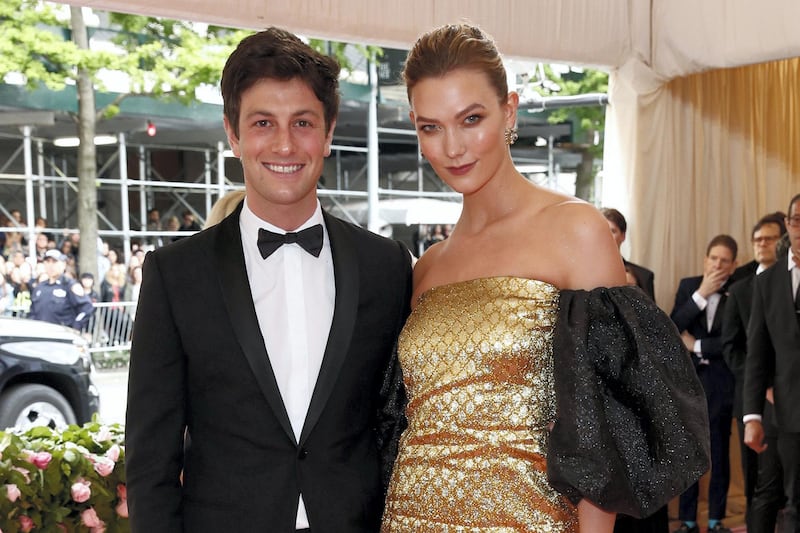 Metropolitan Museum of Art Costume Institute Gala - Met Gala - Camp: Notes on Fashion- Arrivals - New York City, U.S. – May 6, 2019 - Joshua Kushner and Karlie Kloss. REUTERS/Andrew Kelly