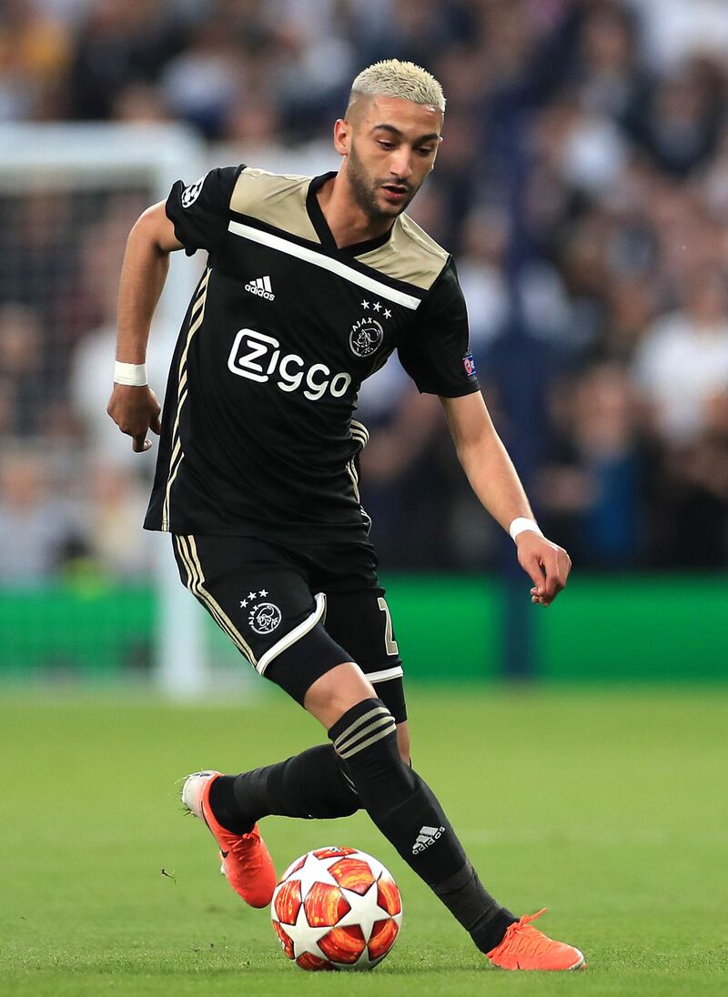 Hakim Ziyech is Chelsea boss Frank Lampard's first signing. PA