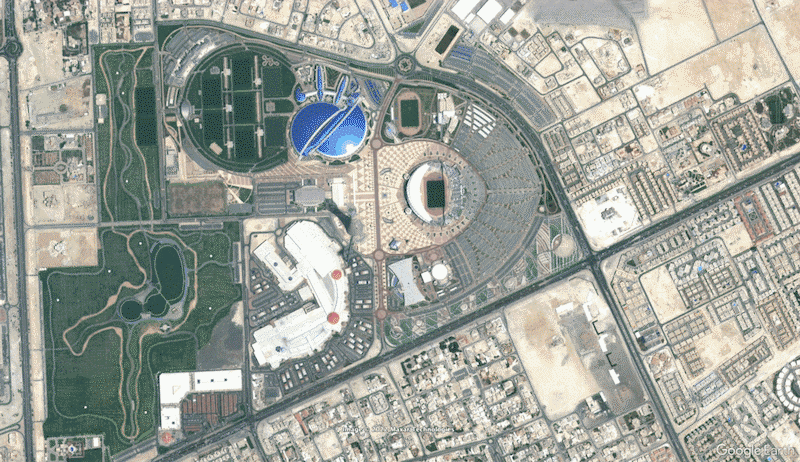 Khalifa International Stadium: Inaugurated in 1976, another tier was added to the stadium for the World Cup, raising its capacity to 40,000.