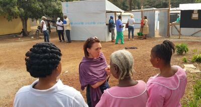 Dr Daniela Manno at a clinic in Kambia in Sierra Leone. Photo: Dr Daniela Manno 