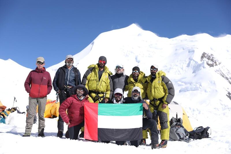 The team successfully reached the top of Mount Himlung Himal in Nepal. Wam