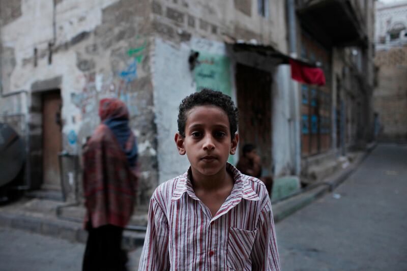 SANA'A, YEMEN - February 10, 2010: Mohamed Hamza, 10, stands for a portrait in old Sana'a, Yemen. ( Ryan Carter / The National ) 
 *** Local Caption ***  al22fe-YemenOasis9.jpg