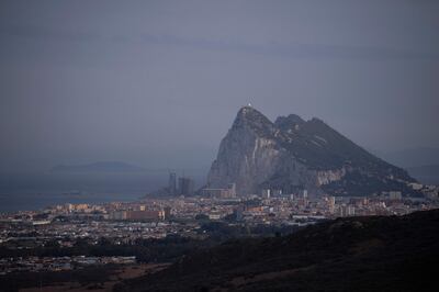 A view of the bay with the damaged OS 35 bulk carrier ship in the background. AFP