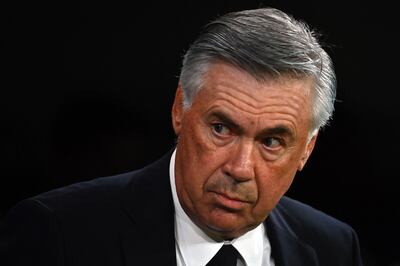 Real Madrid's Italian coach Carlo Ancelotti was shocked by the result. AFP