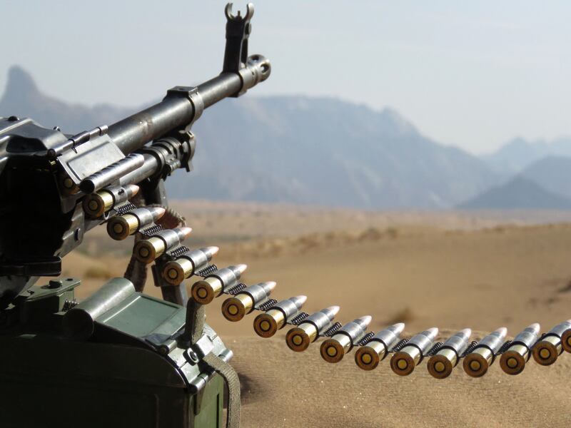 Near the southern frontline of Marib, the last remaining government stronghold in northern Yemen. AFP