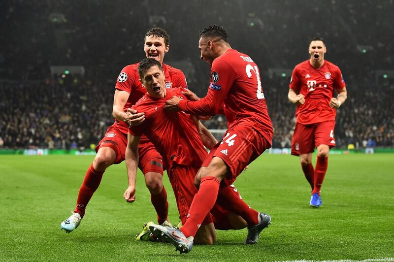 Lewandowski celebrates. AFP