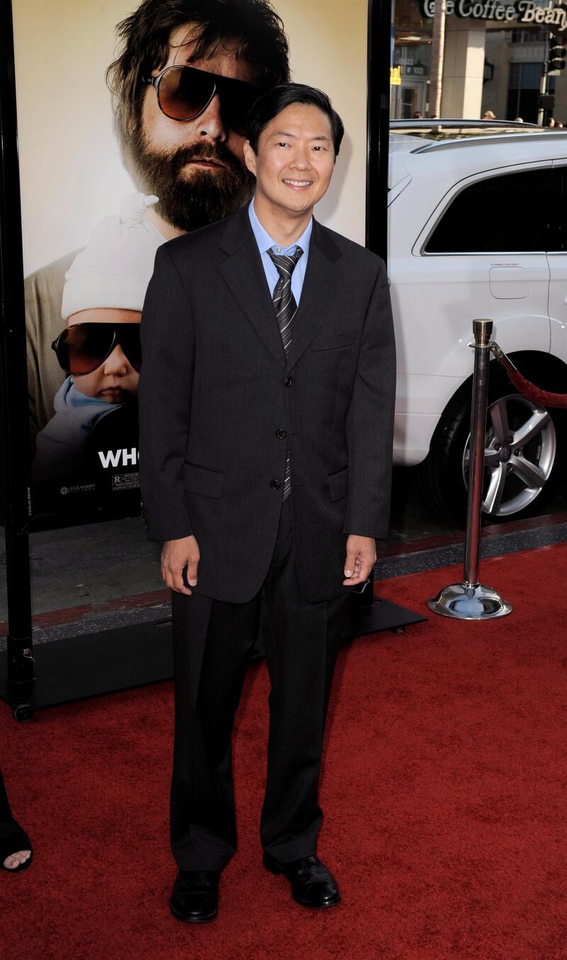 epa01749583 US actor and cast member Ken Jeong arrives for the premiere of 'The Hangover' in Los Angeles, California, USA 02 June 2009. Jeong plays the role of Mr. Chow in this comedy about a bachelor party gone very, very wrong.  EPA/PAUL BUCK