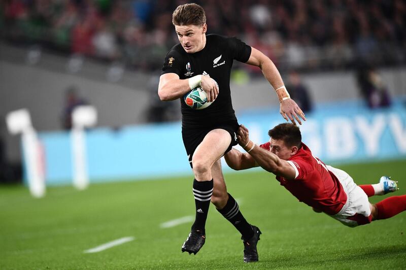15. Beauden Barrett (New Zealand). The All Blacks might have seen their 12-year unbeaten World Cup record end against England, but Barrett was still fighting the good fight until the very end. AFP