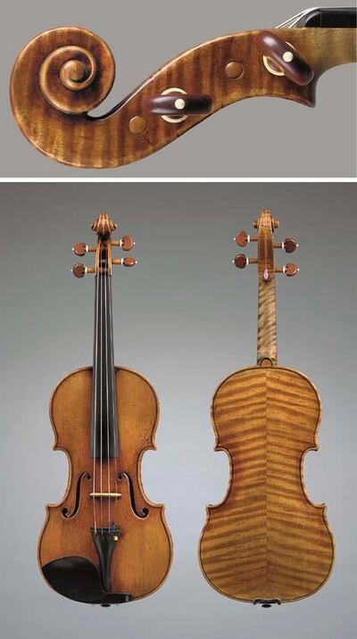 A Stradivarius violin he sold at auction for $2.7 million. Courtesy Christie's