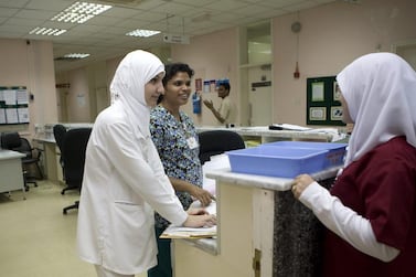 Figures revealed at the Abu Dhabi Medical Congress show that just 3 per cent of the 23,000 to 25,000 nurses across the emirates are UAE nationals. Nicole Hill / The National