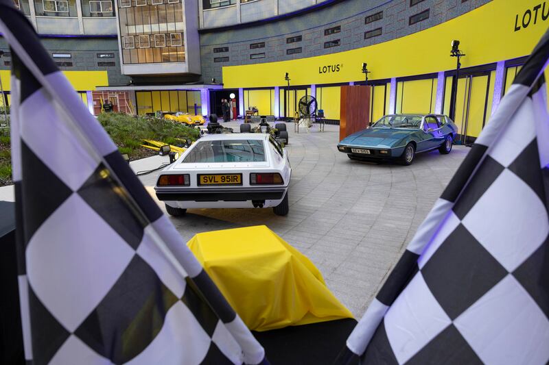 Lotus rolled out some of their classics for the launch at the BBC's building in west London