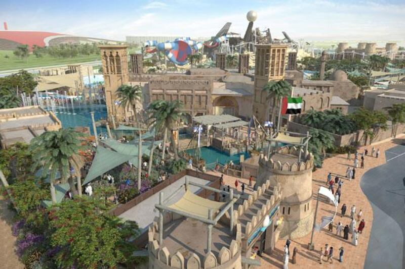 The theme park centres on â€œThe Lost Pearlâ€�, a story about an Emirati girl Dana, who hunts for a legendary pearl. It pays tribute to the rich culture of the UAE and celebrates the Emirati heritage of pearl diving. Courtesy Yas Waterworld Abu Dhabi