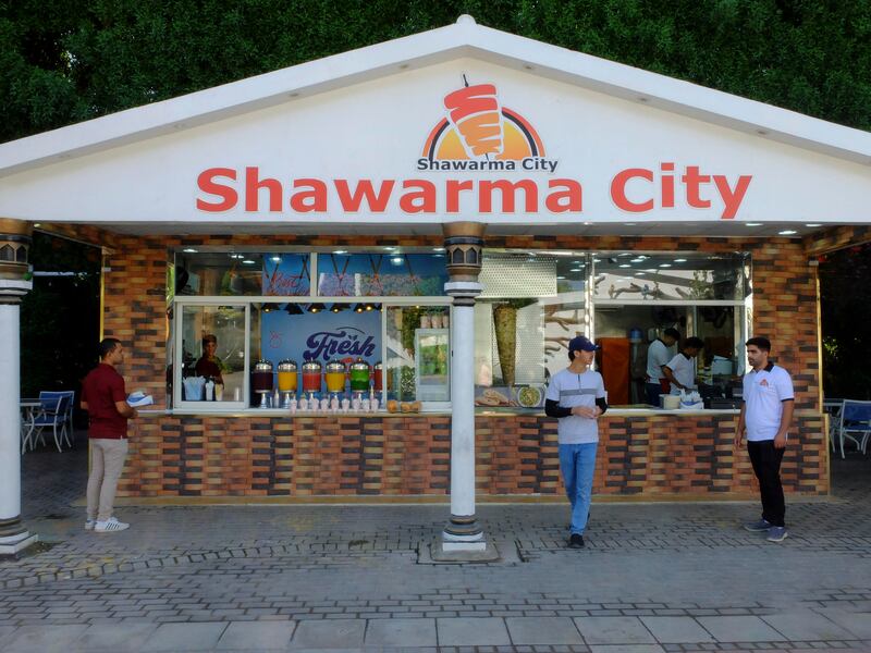 Shawarma City is one of the food and beverage options available at the gardens. 