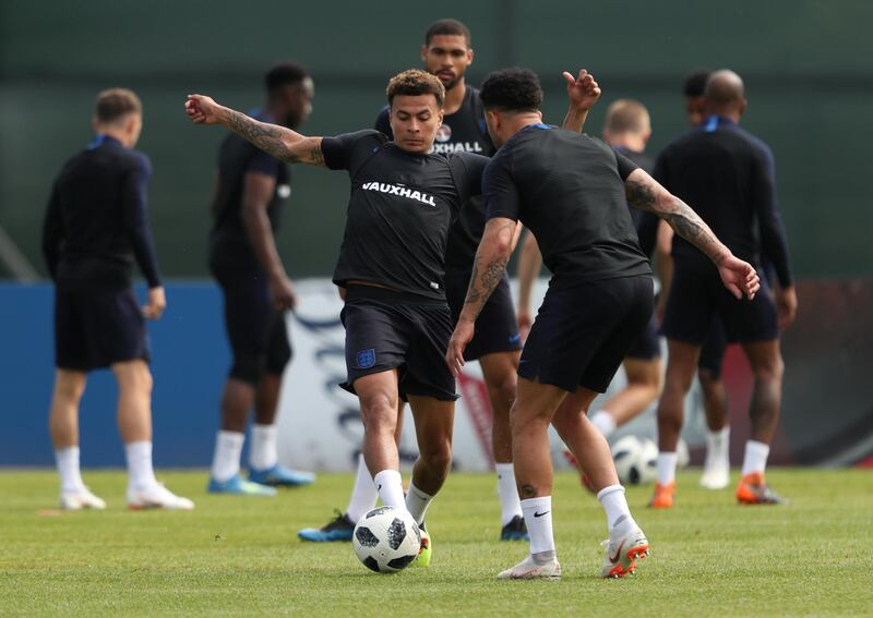 Dele Alli during training. Lee Smith / Reuters