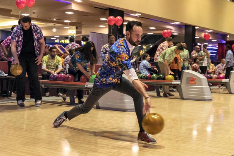 DUBAI, UNITED ARAB EMIRATES. 08 MAY 2018. Weekender-style landscape images of Dubai Bowling Center. (Photo: Antonie Robertson/The National) Journalist: Ellen Fortini. Section: Weekend.