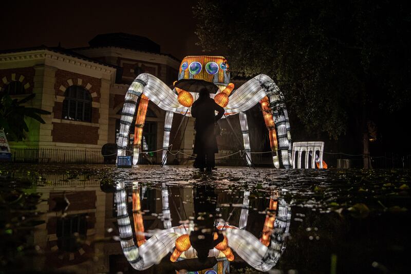 The 'Jardin des Plantes' outside the Museum of Natural History during the 'Illumination Mini Monde' (Small World Illumination) exhibition in Paris, France. EPA