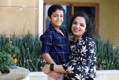 Sumit Augustine, a marketing and PR professional in Dubai, usually sets aside Dh1,000 to Dh2,000 a year for her seven-year-old son’s extracurricular activities. Chris Whiteoak / The National