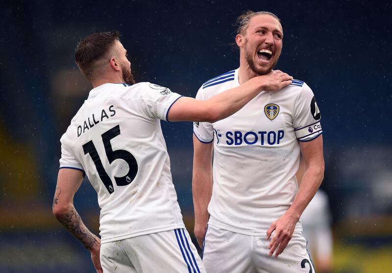 Luke Ayling - 7: Rarely looked fussed by Tottenham’s vaunted forward line, as part of a commendable defensive display by the home side. PA