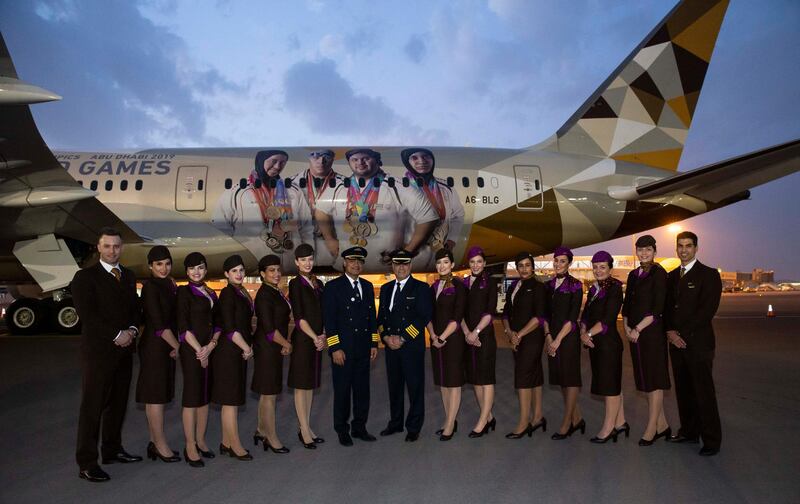 The flight was flown by Captain Fouad Almarzouqi from the UAE, and Captain Spiridon Nakos from Greece. Courtesy Etihad