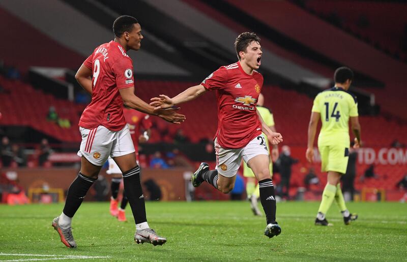 Daniel James - 7: Rare start after a positive midweek performance. Worked hard in attack as well as defence but came alive after being skinned by Saint Maximin at the start of the second half. Finished well for United’s second as his team were under pressure, the goal giving him more confidence. Energy levels never faltered. Reuters