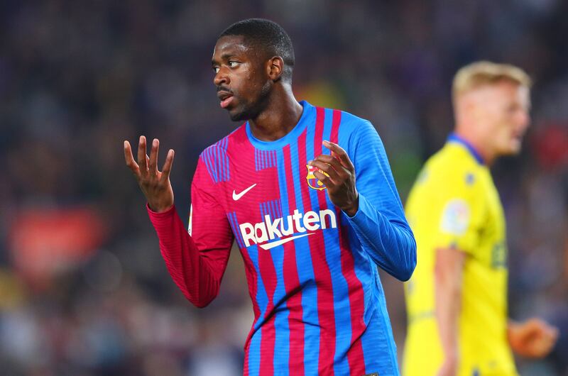 Ousmane Dembele of Barcelona. Getty