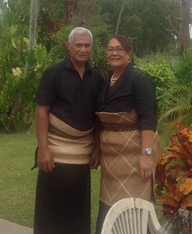 Fakahau Valu (left) and Lioneti Valu, a Tongan couple who have not been in contact with their daughter, Siniva Filise, since the eruption. PA