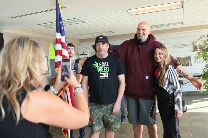 Pennsylvania Lieutenant Governor John Fetterman, a popular progressive politician, is running for a seat in the US Senate. AFP