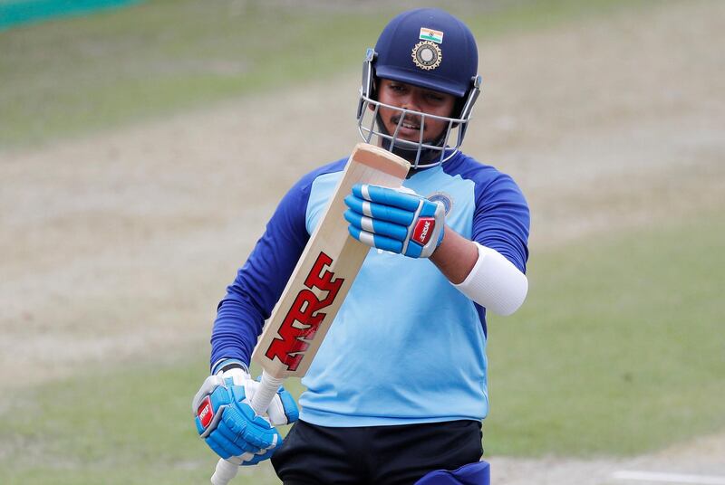 FILE PHOTO: Cricket - India v South Africa - ODI Series - India Nets - Dharamsala, India - March 11, 2020   India's Prithvi Shaw during nets   REUTERS/Adnan Abidi/File Photo
