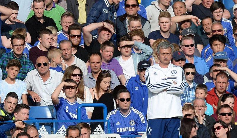 Jose Mourinho and Chelsea sealed third place in the Premier League on Sunday. Andy Rain / EPA / May 4, 2014