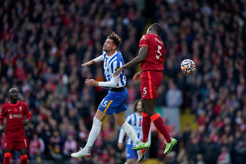 Jakub Moder - 6: The Pole started wide but drifted inside to join the midfield battle. He did not contribute much production going forward except for a shot that went wide from outside the box. He came off for Lamptey with 24 minutes left. Getty