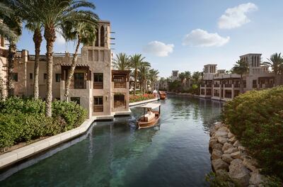 Guests can explore the waterways of Madinat Jumeirah by abra. Photo: Jumeirah Group