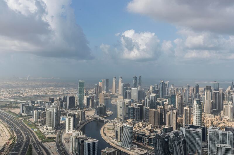 The Dubai skyline. The world’s ultra-wealthy lost a combined $10 trillion, or 10 per cent, from their net worth in 2022, according to Knight Frank. Antonie Robertson / The National