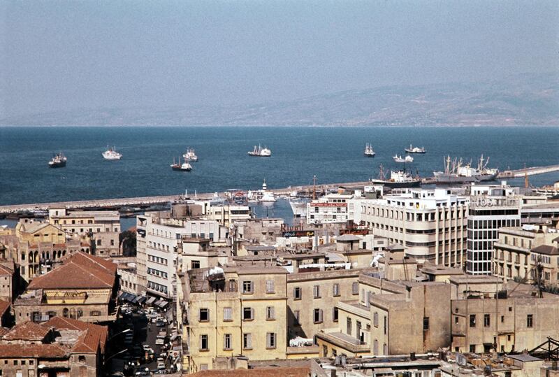 Picture taken in September 1970 of the city of Beirut. (Photo by AFP)