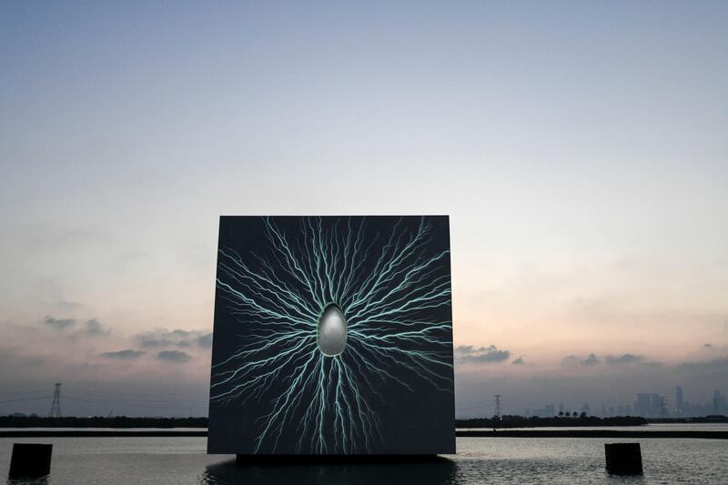 Abu Dhabi, United Arab Emirates - The Seed Experience, showcasing the piece that features the evolution of a seed to shoot to flower on a propagation located on Jubail Island. Khushnum Bhandari for The National