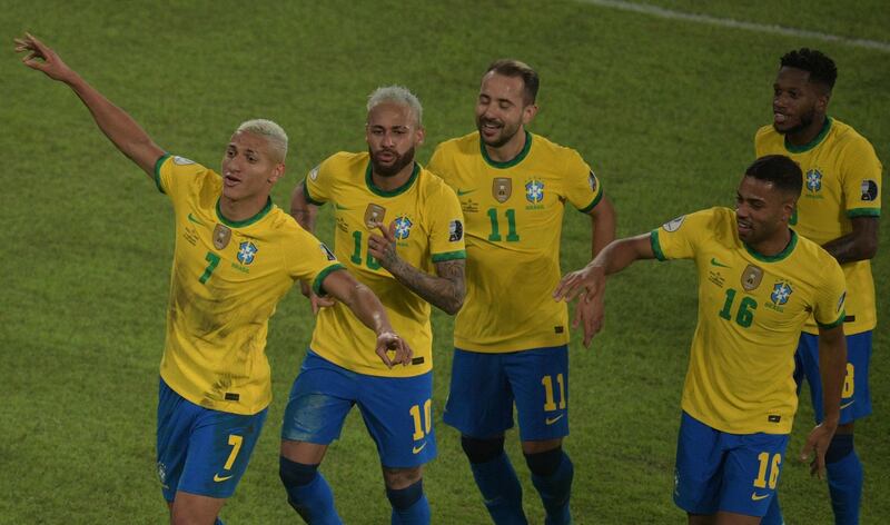 June 18: Brazil 4-0 Peru. AFP