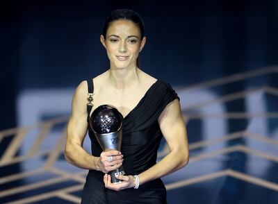 Spanish player Aitana Bonmati wins the Best Fifa Women's Player award. EPA