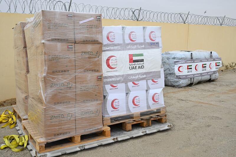 The UAE has delivered nearly 2,000 tonnes of medical, food and relief packages to Port Sudan since the conflict began in April.