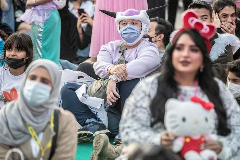 The audience turned out in full force to watch the cosplay competition.