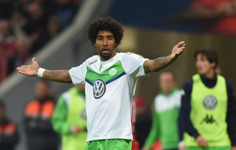 Wolfsburg's Dante reacts during the team's Bundesliga loss to Bayern Munich at the Allianz Arena on Tuesday night. Andreas Gebert / EPA / September 22, 2015 