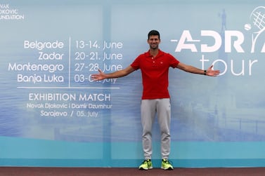 Novak Djokovic has impressed with his basketball skills. AP