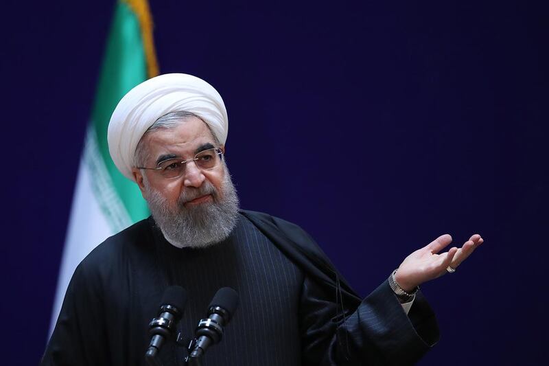 Iranian president Hassan Rouhani speaks at a conference in Tehran earlier this month. AFP