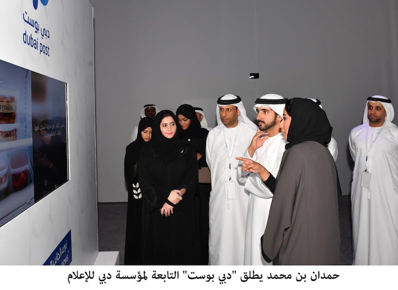 Sheikh Hamdan bin Mohammed, Crown Prince of Dubai and Chairman of Dubai Executive Council, on Tuesday launches ‘Dubai Post’, an interactive online community portal that uses smart technologies to provide unique audio-visual content. Wam