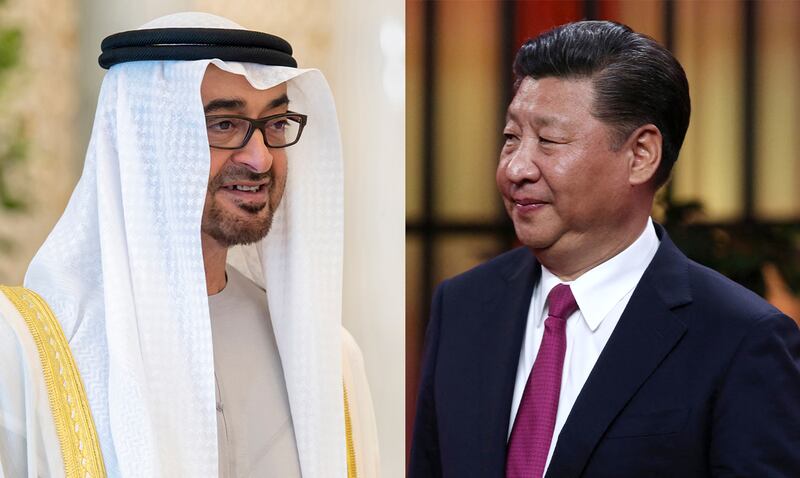 President Sheikh Mohamed sent a message of congratulations to China's President Xi Jinping. Mohamed Al Hammadi / UAE Presidential Court / AFP