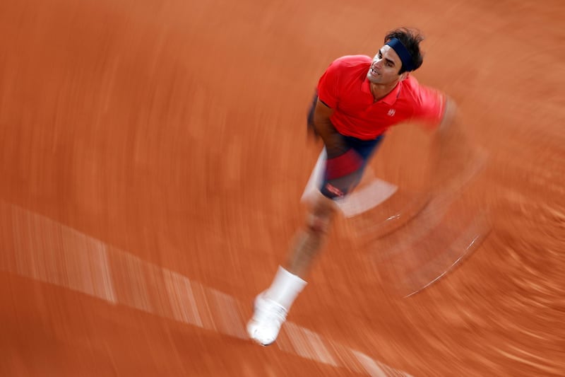 Switzerland's Roger Federer during his French Open third-round victory over Dominik Koepfer of Germany at Roland Garros, Paris on Saturday,  June 5. Reuters