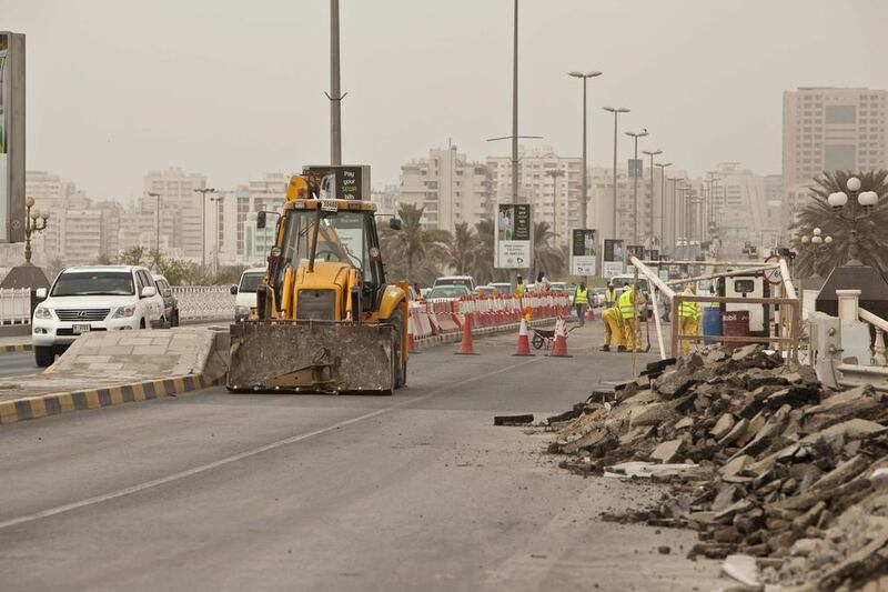 Sharjah's spending on infrastructure will increase by 7 per cent from last year and represent 30 per cent of the budget. Antonie Robertson / The National