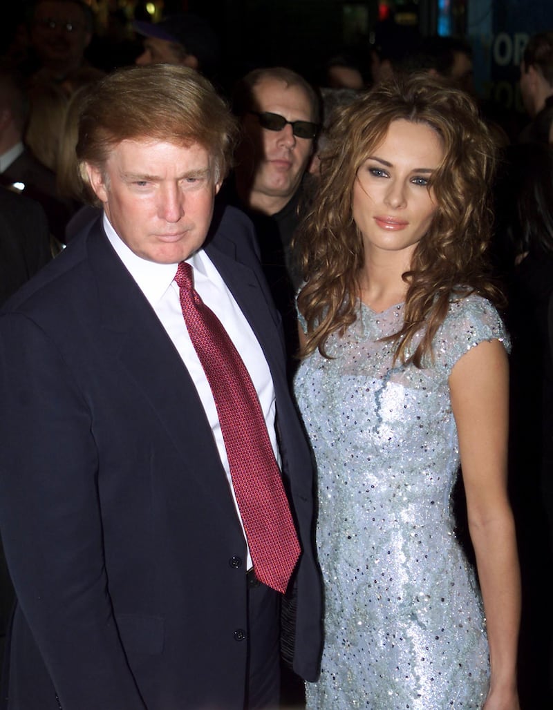 Donald Trump and Melania Knauss at the Aida opening in New York City, NY on March 23, 2000  Photo by Scott Gries/Getty Images